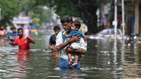 Chennai: Heavy rains from Cyclone Michaung leave trail of  .
